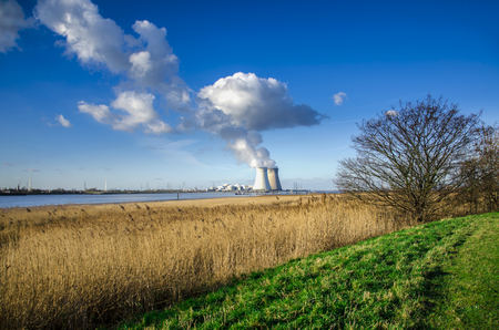 Doel Nuclear Power Station in  Antwerp, Belgiumのeditorial素材