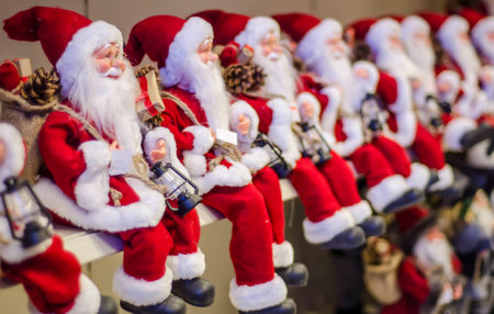 Santas waiting for the New Year,の写真素材