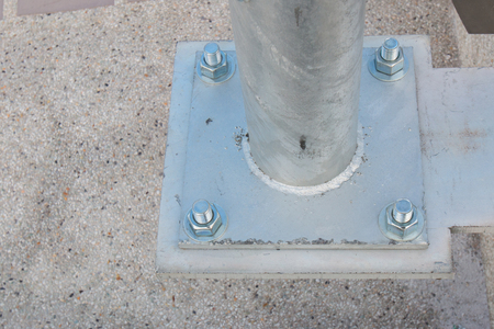 Bolts base Blurred soft focus, Bolts base select focusの写真素材