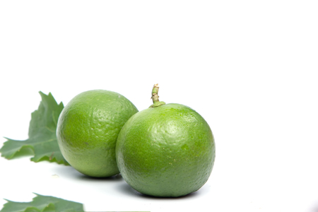 Fresh fruits and vegetables isolated on white backgroundの写真素材