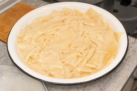 National Kazakh dish - Beshbarmakの写真素材