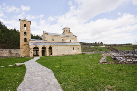 Serbian orthodox monasteryの写真素材