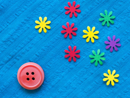 The buttons and texture