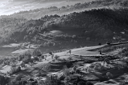 Mountain landscapes, black and whiteLandscape mountain
