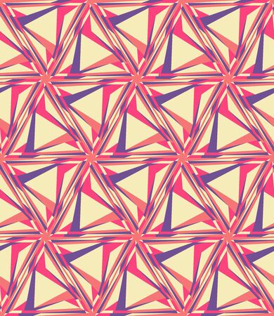 Abstract seamless pattern. Colorful geometric background with triangles.のイラスト素材