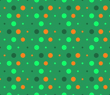 Polka dot seamless pattern. Geometric abstract circles mosaic. Decorative backdrop for wallpaper, pattern fills, web page background, surface textures.のイラスト素材
