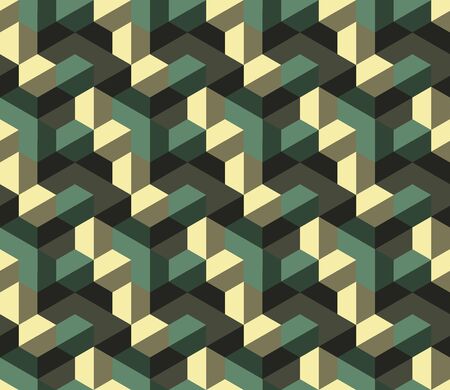 Seamless geometric wallpaper. Mosaic template pattern made of hexagons. For any design purposes.のイラスト素材