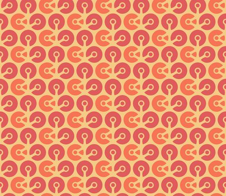 Circle shapes seamless pattern. Geometric abstract circle mosaic. Decorative backdrop for wallpaper, pattern fills, web page background, surface textures.のイラスト素材