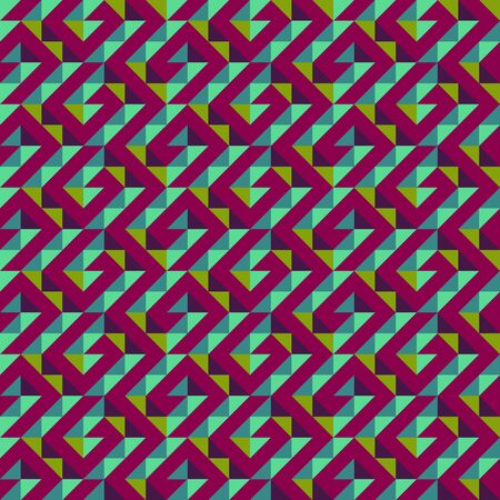 Seamless geometric wallpaper. Mosaic template pattern made of triangles. For any design purposes.のイラスト素材