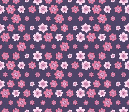 Seamless pattern with flowers. Textile printing, fabric, package, cover, greeting cards.のイラスト素材