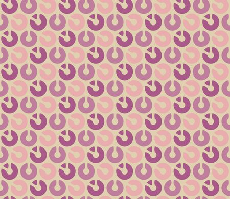 Circle shapes seamless pattern. Geometric abstract circle mosaic. Decorative backdrop for wallpaper, pattern fills, web page background, surface textures.のイラスト素材