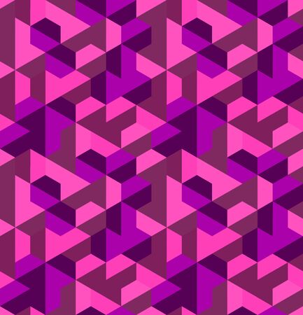 Abstract seamless background pattern with colorful hexagons. Mosaic texture for prints, textile, fabric, package, cover, greeting cards.のイラスト素材