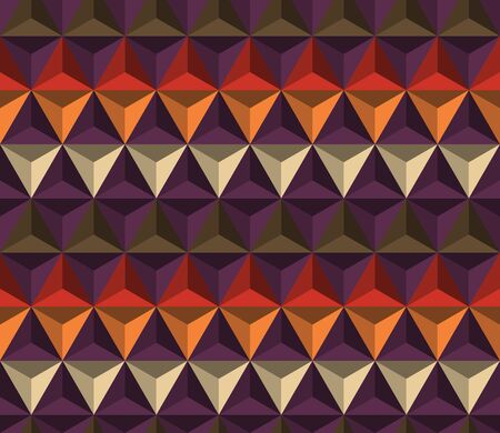 Seamless geometric wallpaper. Mosaic template pattern made of triangles. For any design purposes.のイラスト素材
