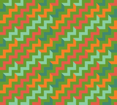 Zigzag seamless pattern. Geometric abstract polygonal mosaic. Decorative backdrop for wallpaper, pattern fills, web page background, surface textures.のイラスト素材