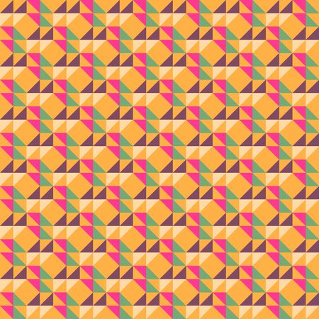 Seamless geometric wallpaper. Mosaic template pattern made of triangles. For any design purposes.のイラスト素材