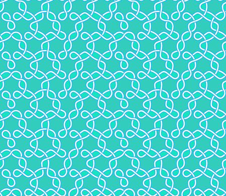 Seamless geometric wallpaper. Mosaic template pattern made of knots. For any design purposes.のイラスト素材