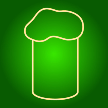 Easter cake icon . Easter. Neon icon. Neon sign. Effect of neon glow. Vector Imageのイラスト素材