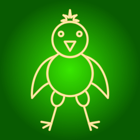 Easter chicken icon.のイラスト素材