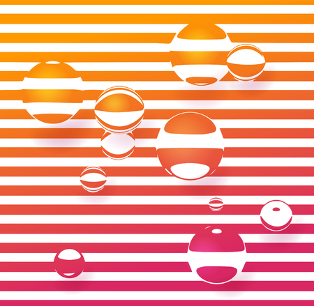 The reflection of the strips in the glass formのイラスト素材