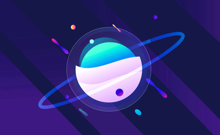 Cover templates with holographic effect. Vector hologram