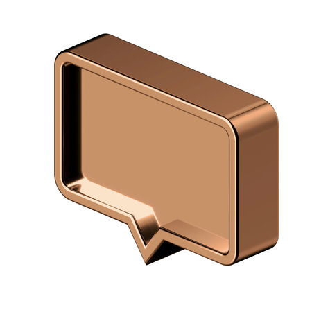 BUBBLE 3D illustration in cartoon metal style not white background.
