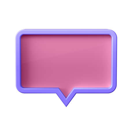 3d illustration. Bubble in cartoon style not white background. Well suited for a landing page, mobile app, or website. 3d renderingの写真素材