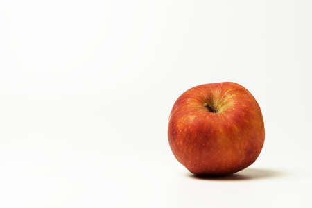 Fresh red apple isolated on white. With clipping pathの写真素材