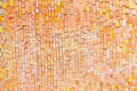 orange surface of Abstract colorful smalt mosaic with high resolution for background.の写真素材