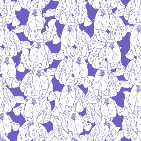 Floral seamless pattern  Vector illustration  Beautiful background  Endless texture can be used for printing onto fabric and paper or scrap booking のイラスト素材