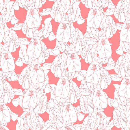 Floral seamless pattern  Vector illustration  Beautiful background  Endless texture can be used for printing onto fabric and paper or scrap booking のイラスト素材