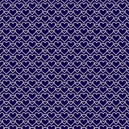 Romantic seamless pattern with hearts  Beautiful  vector illustration  Background  Endless texture can be used for printing onto fabric and paper or scrap booking   のイラスト素材