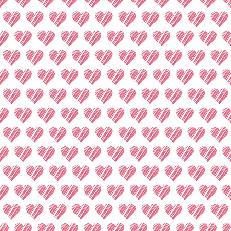 Romantic seamless pattern with hearts. Beautiful  illustration. Background. Endless texture can be used for printing onto fabric and paper or scrap booking.  のイラスト素材