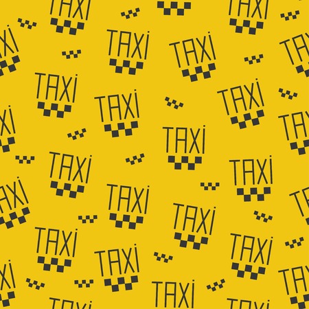 Seamless pattern of taxi sign.のイラスト素材