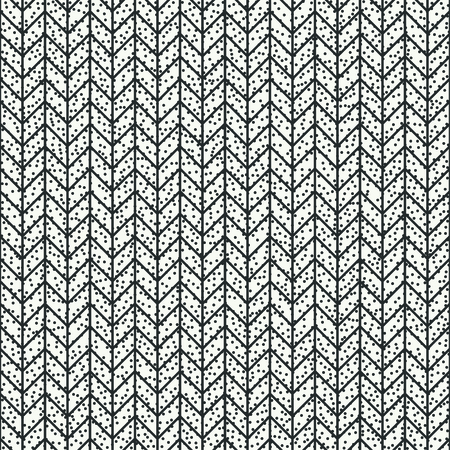 Geometric abstract chevron zigzag stripes pattern. Hipster striped. Wrapping paper. Scrapbook paper. Vector illustration. Background. Graphic texture with randomly disposed spots.のイラスト素材