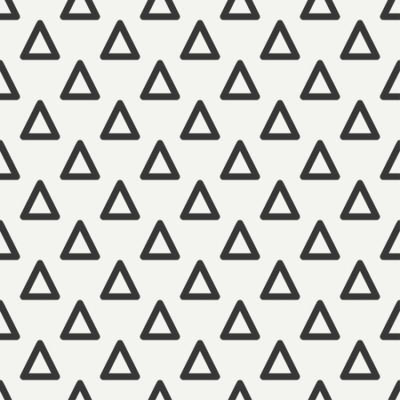 Geometric line monochrome abstract hipster seamless pattern with triangle. Wrapping paper. Scrapbook paper.のイラスト素材