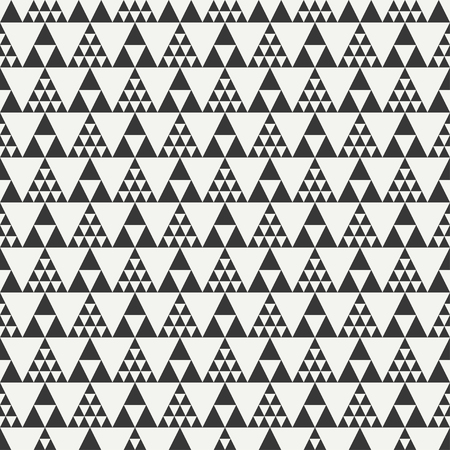 Geometric line monochrome abstract hipster seamless pattern with triangle. Wrapping paper. Scrapbook paper. Tiling. Vector illustration. Background. Graphic texture for design, wallpaper.のイラスト素材