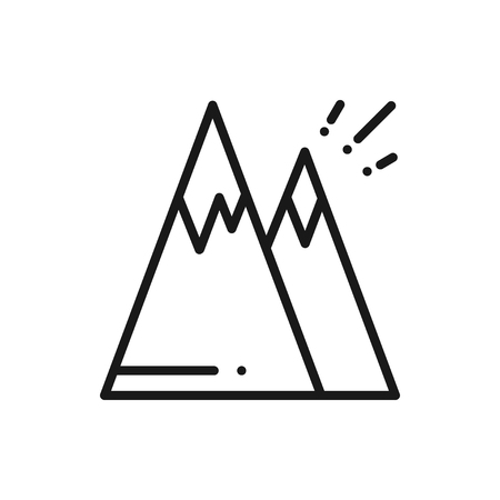 Mountain Line Icon. Mount Sign and Symbol. Hill.の写真素材