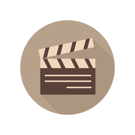 Movie Clapper Board Icon. Movie Clap. Sign and Symbol.のイラスト素材