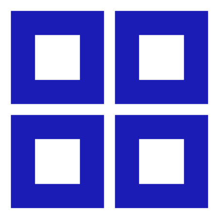 Mexican talavera blue ceramic tile with geometric pattern. Vector illustration. Mosaic design art from Mexico.のイラスト素材