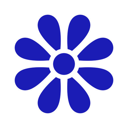Mexican talavera ceramic tile with flower. Traditional style from Puebla. Vector illustration. Mosaic design art.のイラスト素材