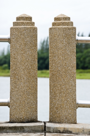 Bridges, fences, concrete pillars の写真素材