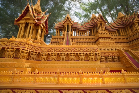 A candle carvings active festival Buddhist Lentの写真素材