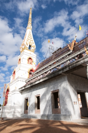 An old Buddhist temple against the sky の写真素材