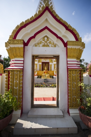 golden pagoda in Phra That Prasit,Nakhonphanom, Thailandの写真素材