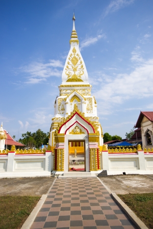 golden pagoda in Phra That Prasit,Nakhonphanom, Thailandの写真素材