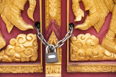 Set of entrance doors from Thailandの写真素材