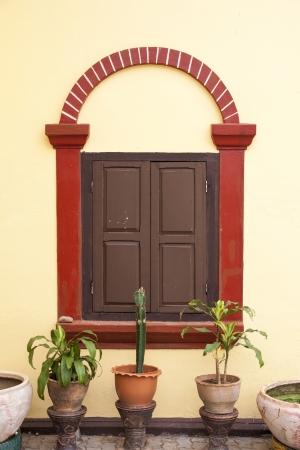 Set of entrance doors from Thailandの写真素材