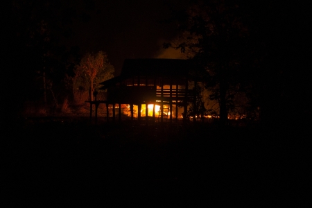 catch fireの写真素材