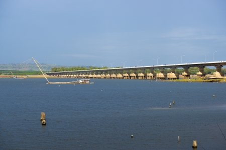 Reservoir natural atmosphere in the summer の写真素材
