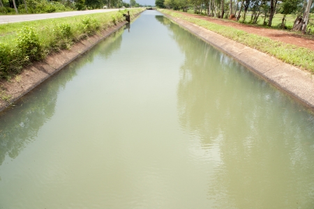 Water diversion canalの写真素材